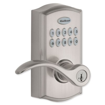Kwikset SmartCode 955 Reversible Electronic Lever, Satin Nickel